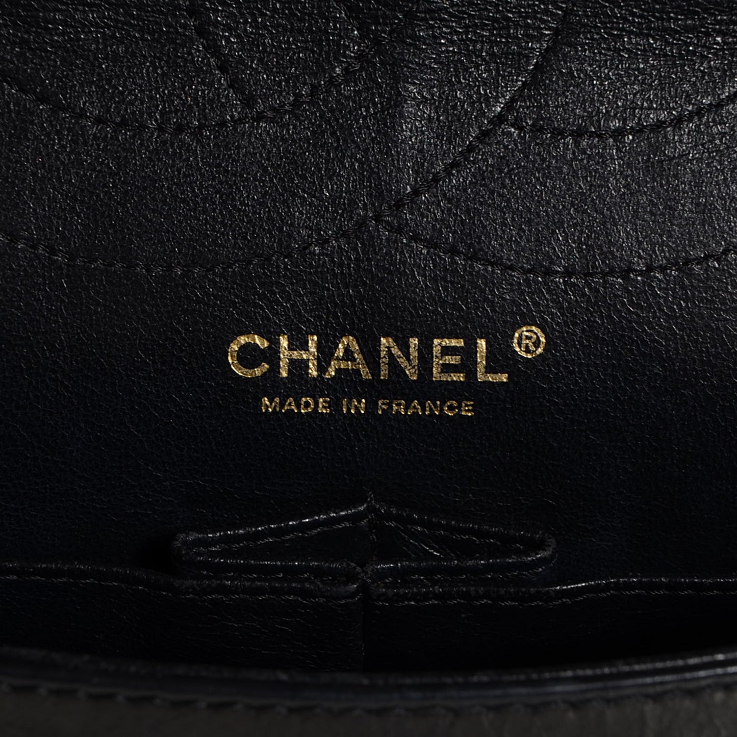 Glazed Calfskin 2.55 Reissue 227 Flap Black