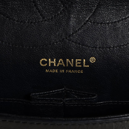 Chanel Glazed Calfskin 2.55 Reissue 227 Flap Black 7 of 9