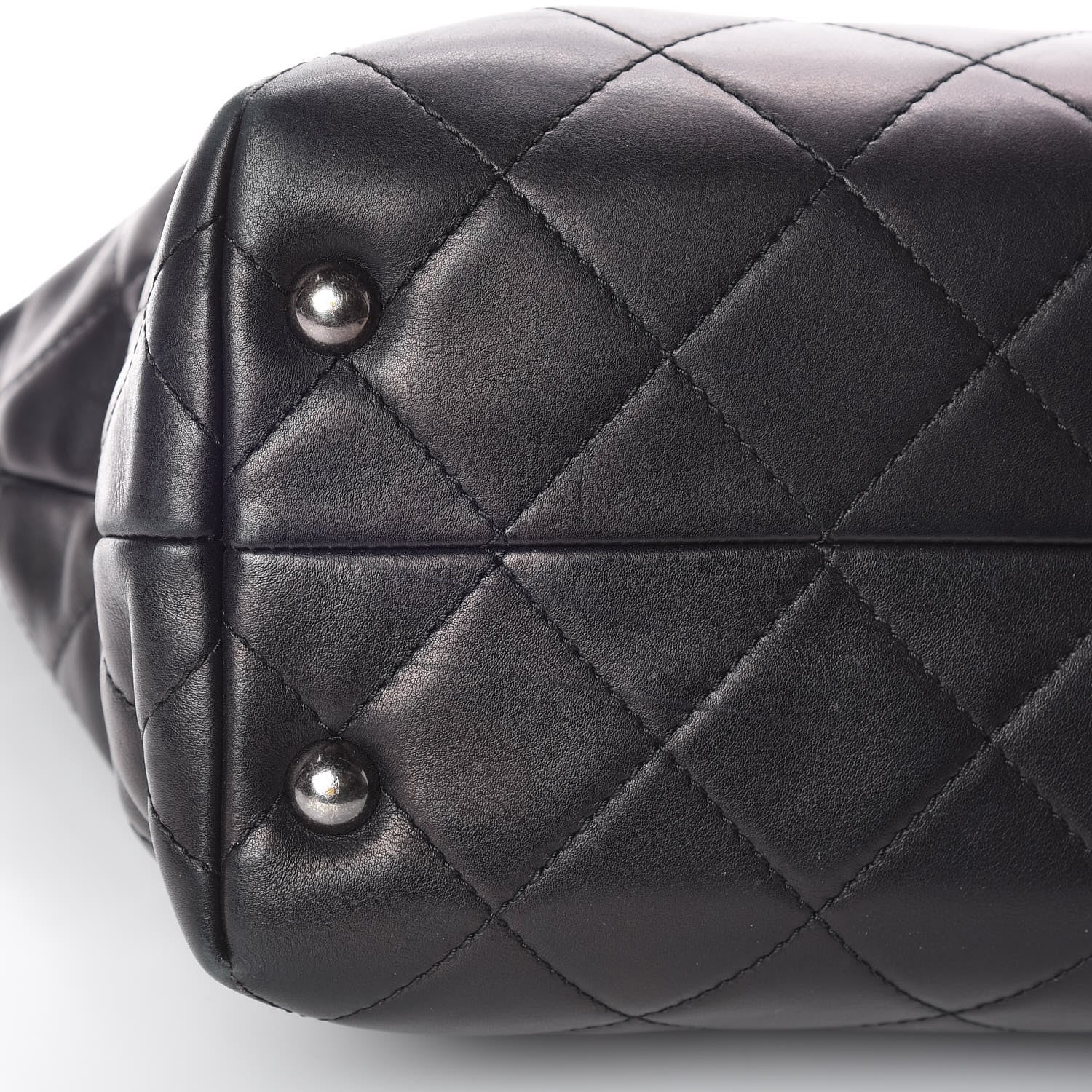Chanel Calfskin Quilted Large Shopping In Chains Tote Black 14 of 14