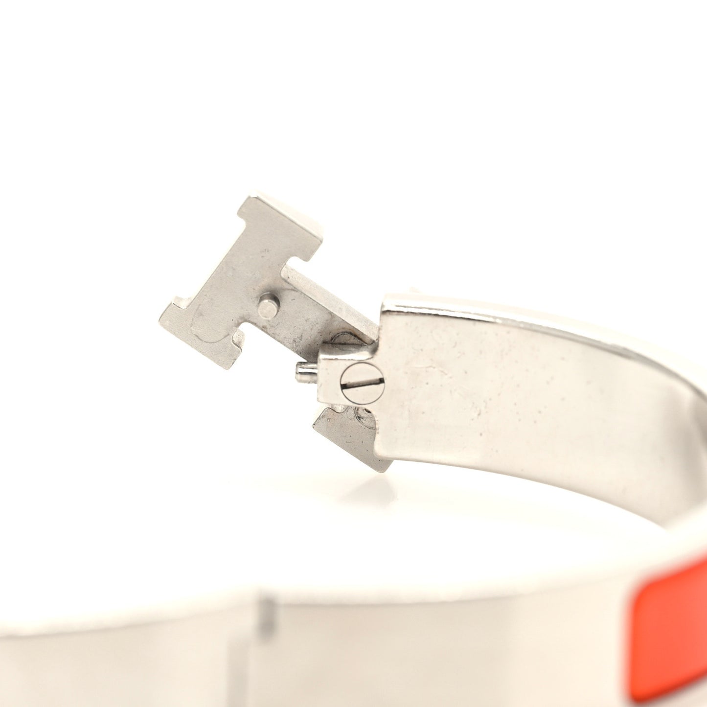 Enamel Narrow Clic Clac H Bracelet GM Orange