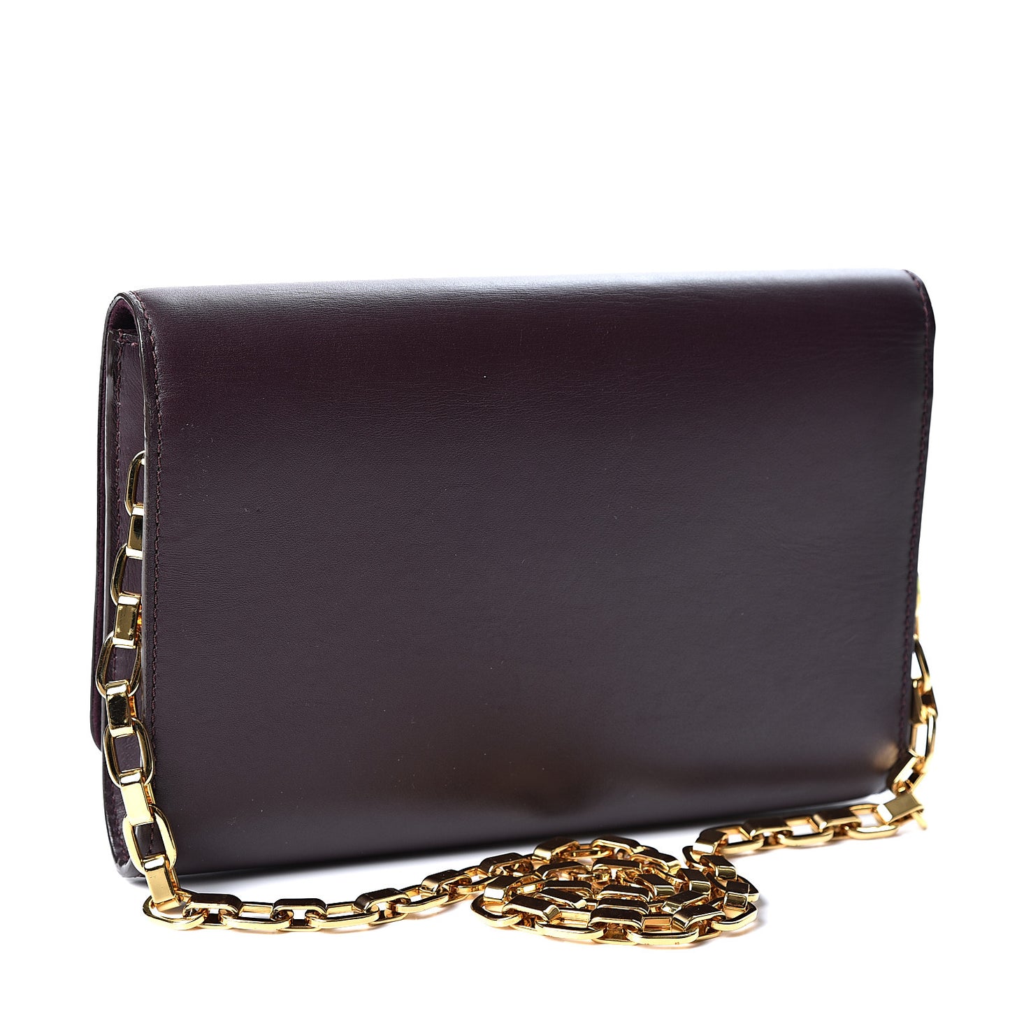 Calfskin Chain Louise GM Amarante