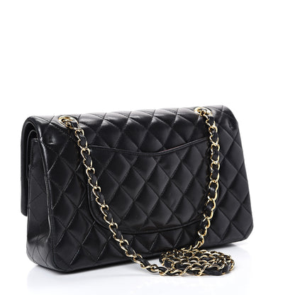 Chanel Lambskin Quilted Medium Double Flap Black 2 of 17