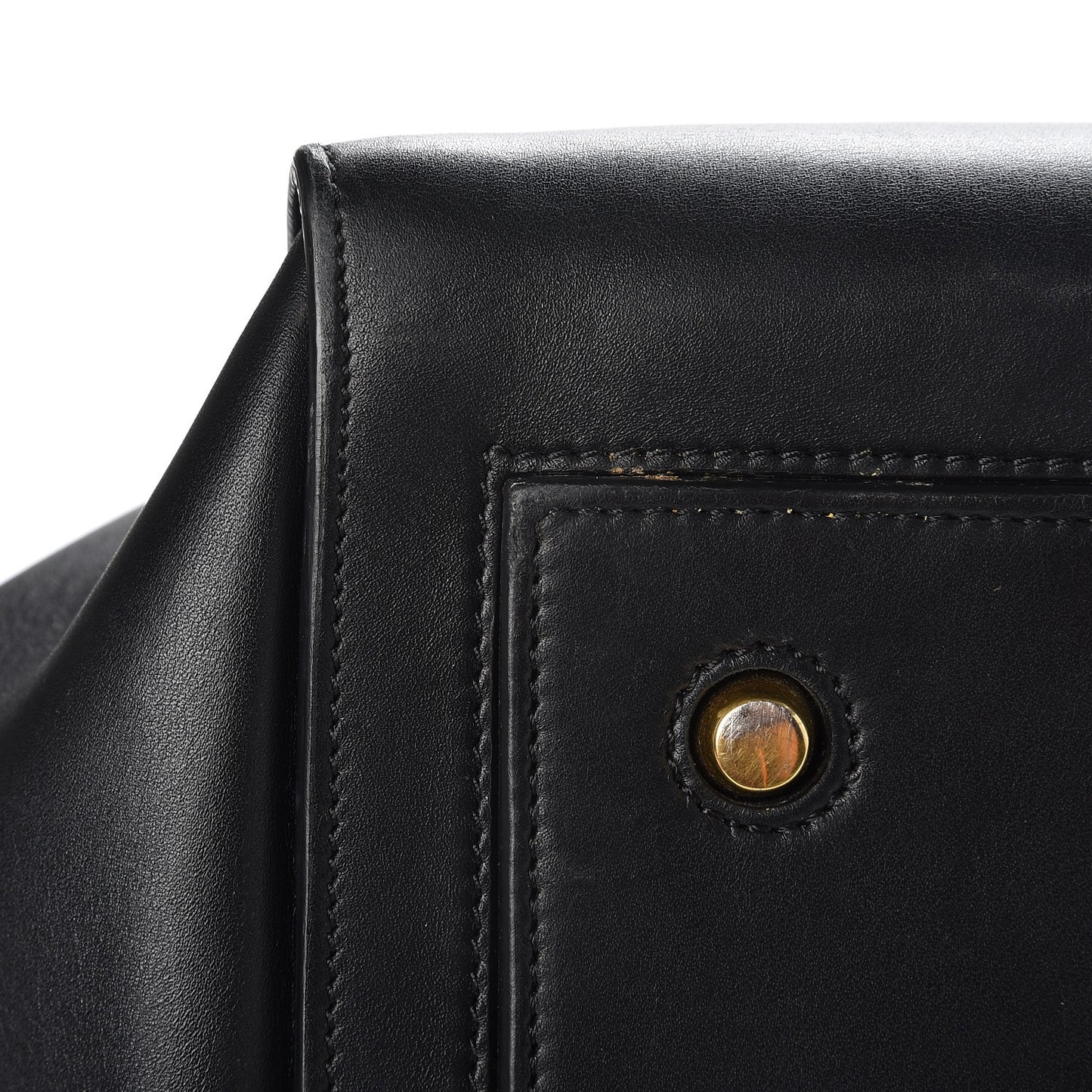 Smooth Calfskin Large Tie Knot Tote Black
