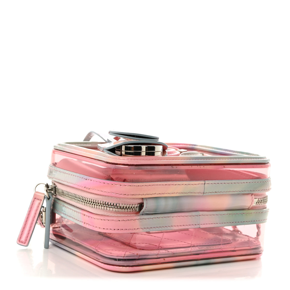 Chanel PVC Lambskin Filigree Small CC Filigree Vanity Case Pink Multicolor 4 of 10