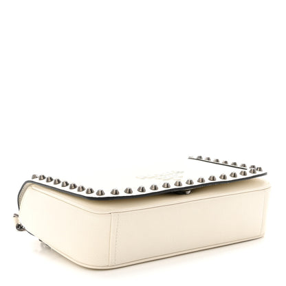 Prada Glace Calfskin Studded Crossbody White 4 of 9