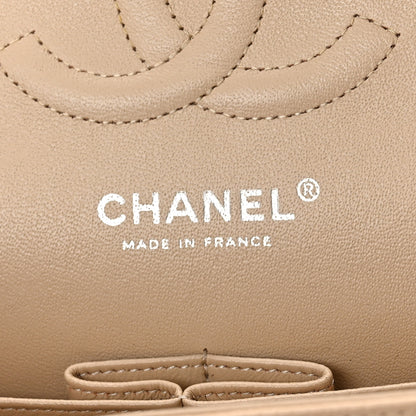 Chanel Caviar Quilted Medium Double Flap Beige 6 of 10