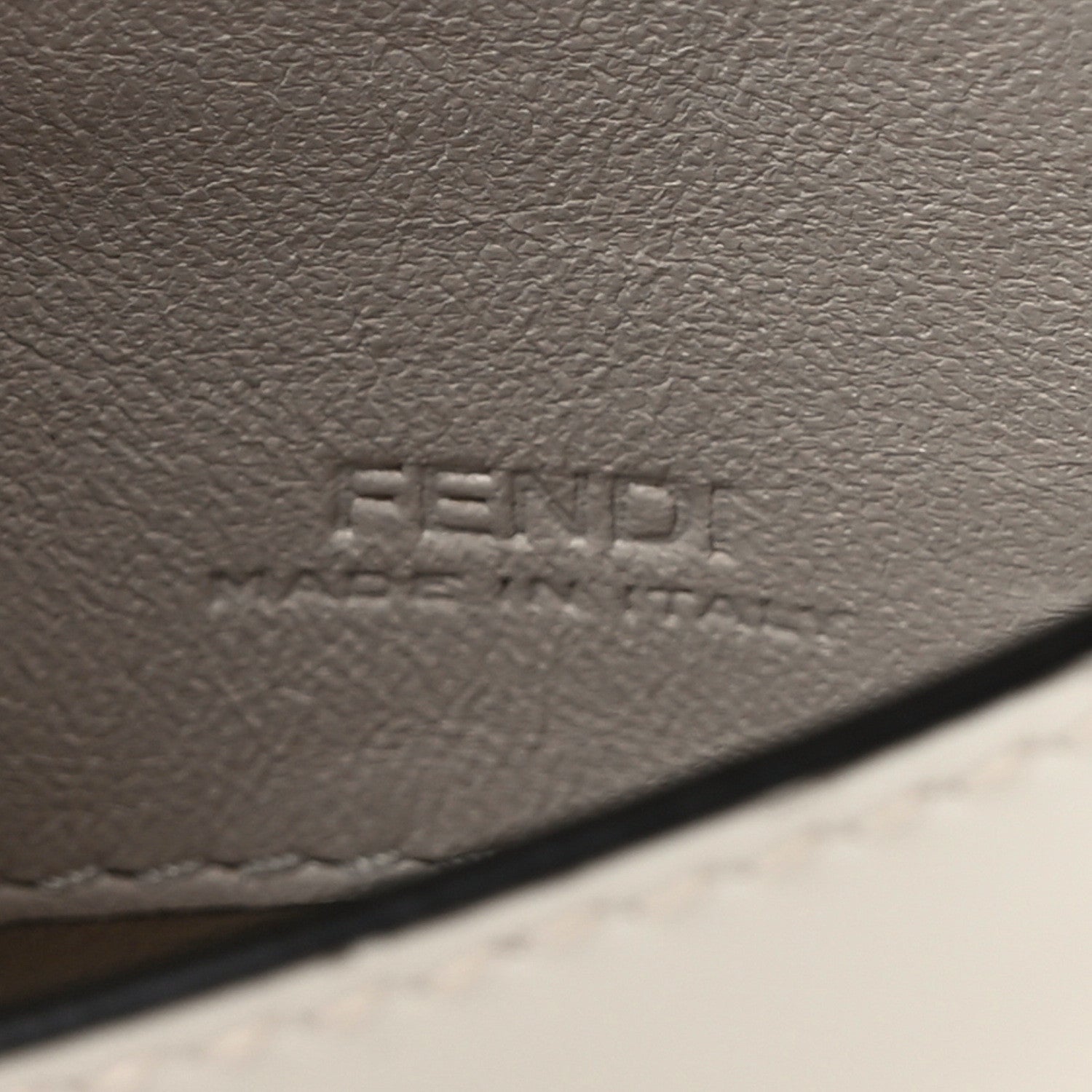 Fendi Vitello Vernice Mou Nano Baguette Belt Charm Latte 6 of 10