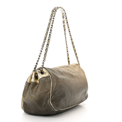 Chanel Metallic Lambskin Perforated Hollywood Accordion Flap Bag Gold 3 of 23