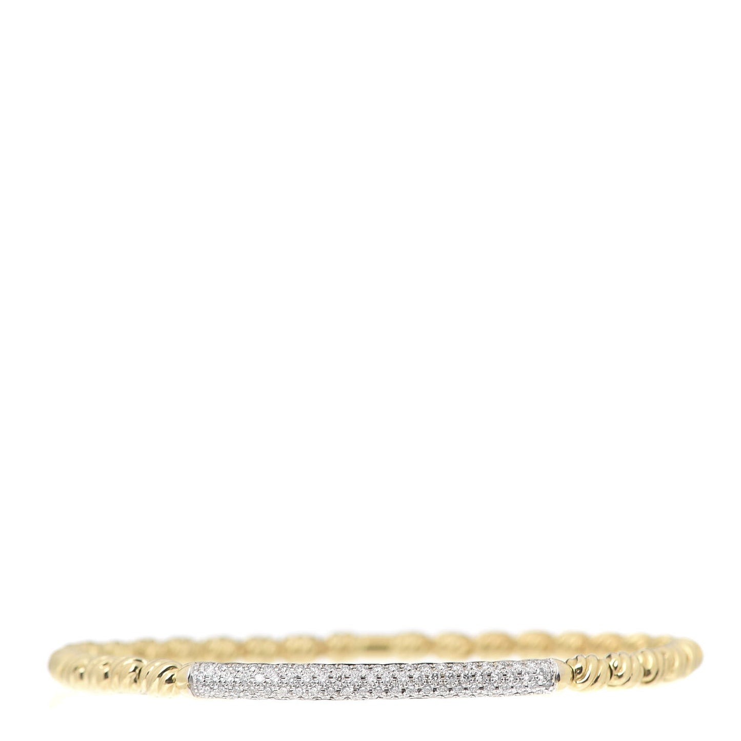 18K Yellow Gold Diamond Petite Pave Flex Bracelet
