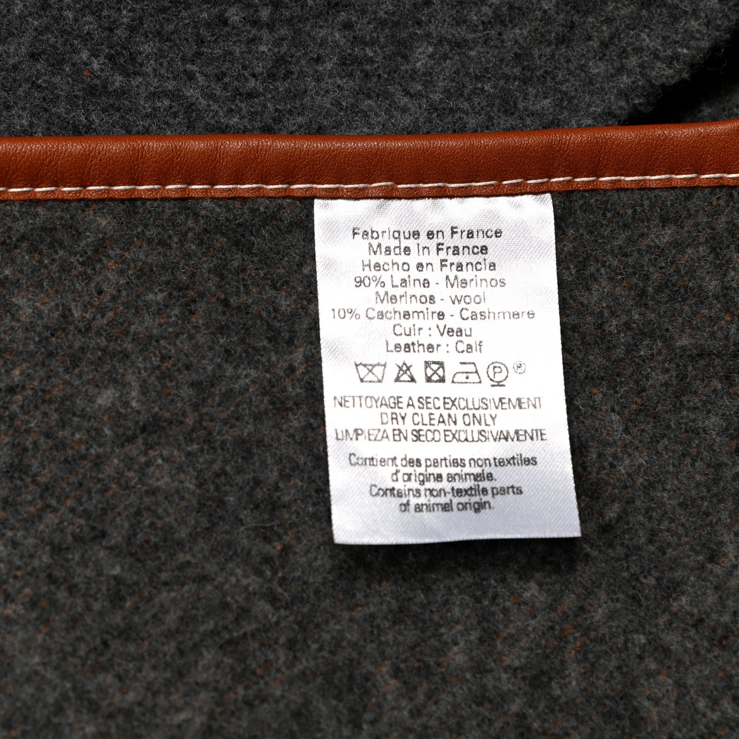 Hermes Wool Cashmere Bivouac Poncho Gold 6 of 7