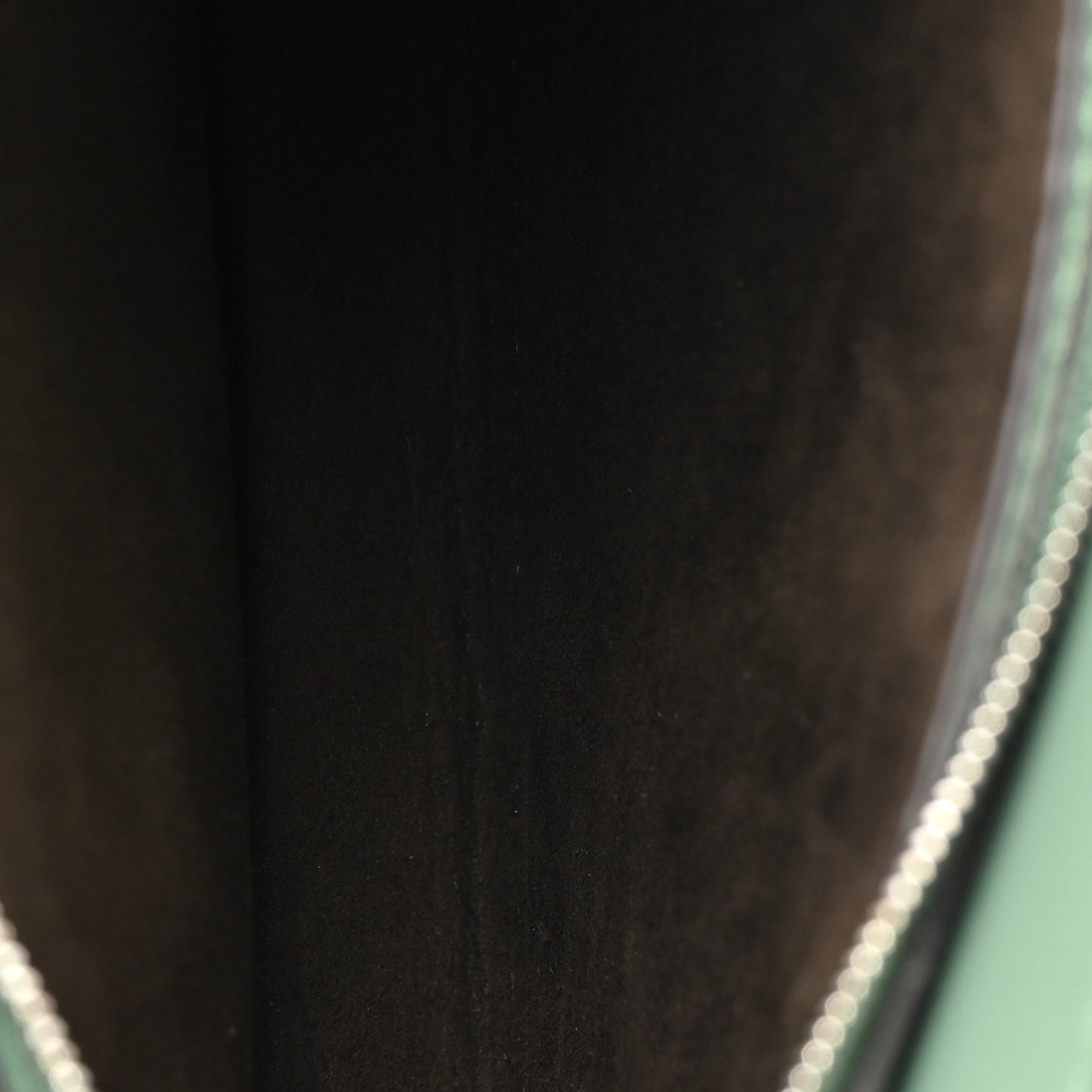 Calfskin Striped Texture FF Peekaboo I See U X Cross Satchel Green Island