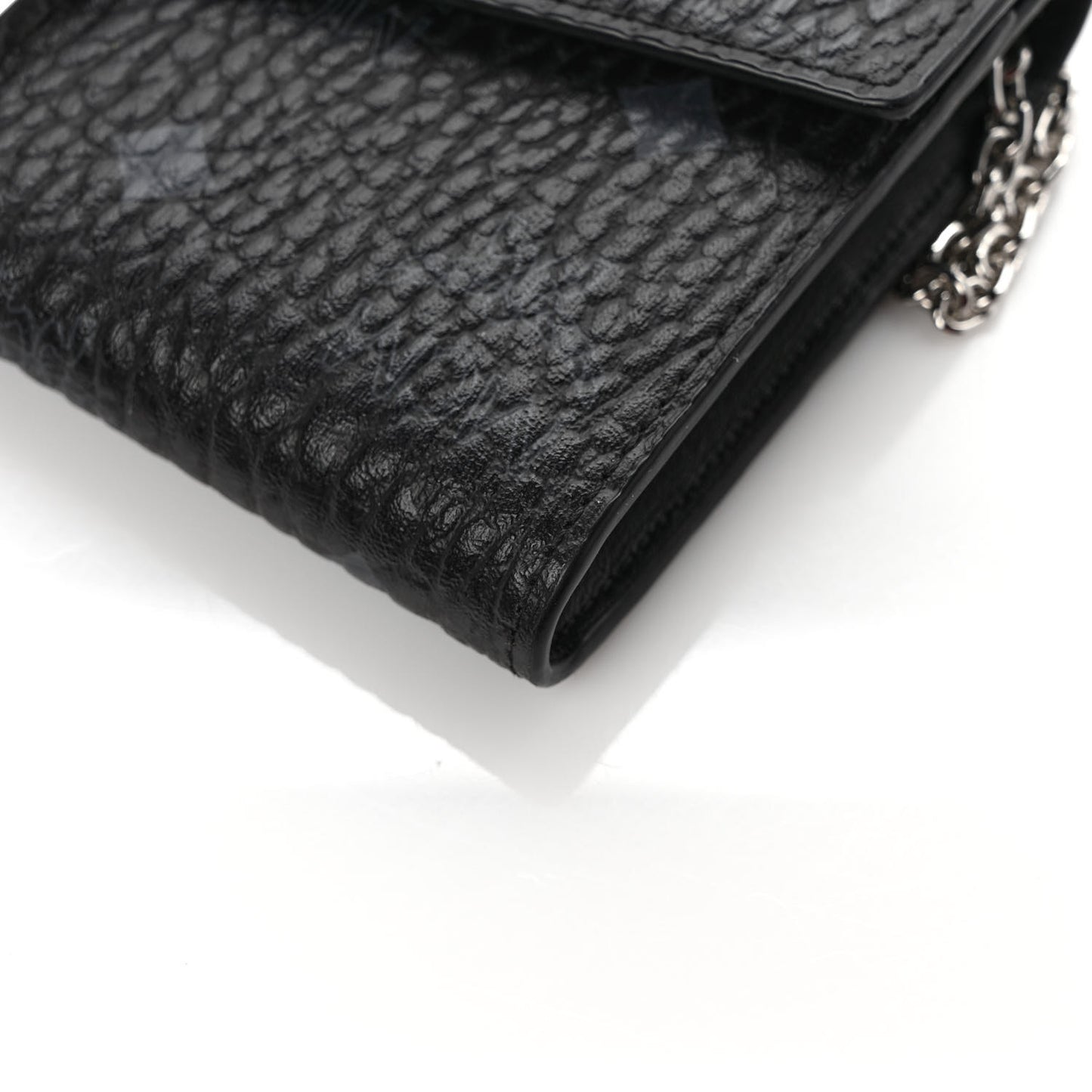 Visetos Large Patricia Wallet On Chain Black