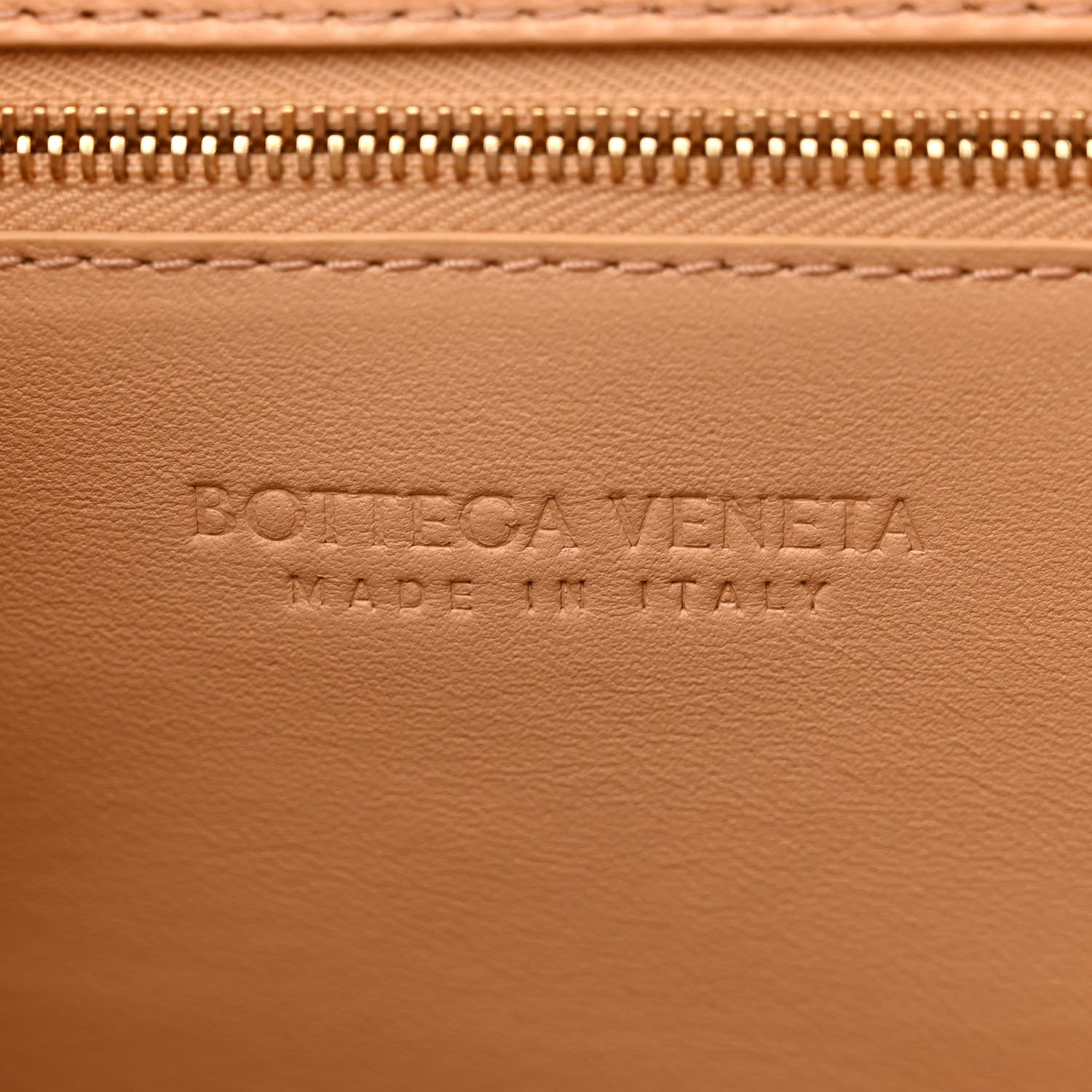 Bottega Veneta Box Calfskin Nappa Clip Bag Almond Gold 6 of 10