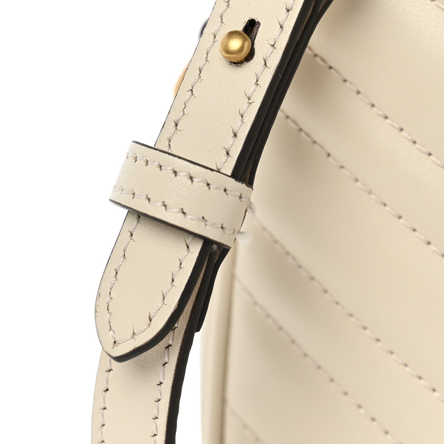 Calfskin Matelasse Small GG Marmont Chain Shoulder Bag  White