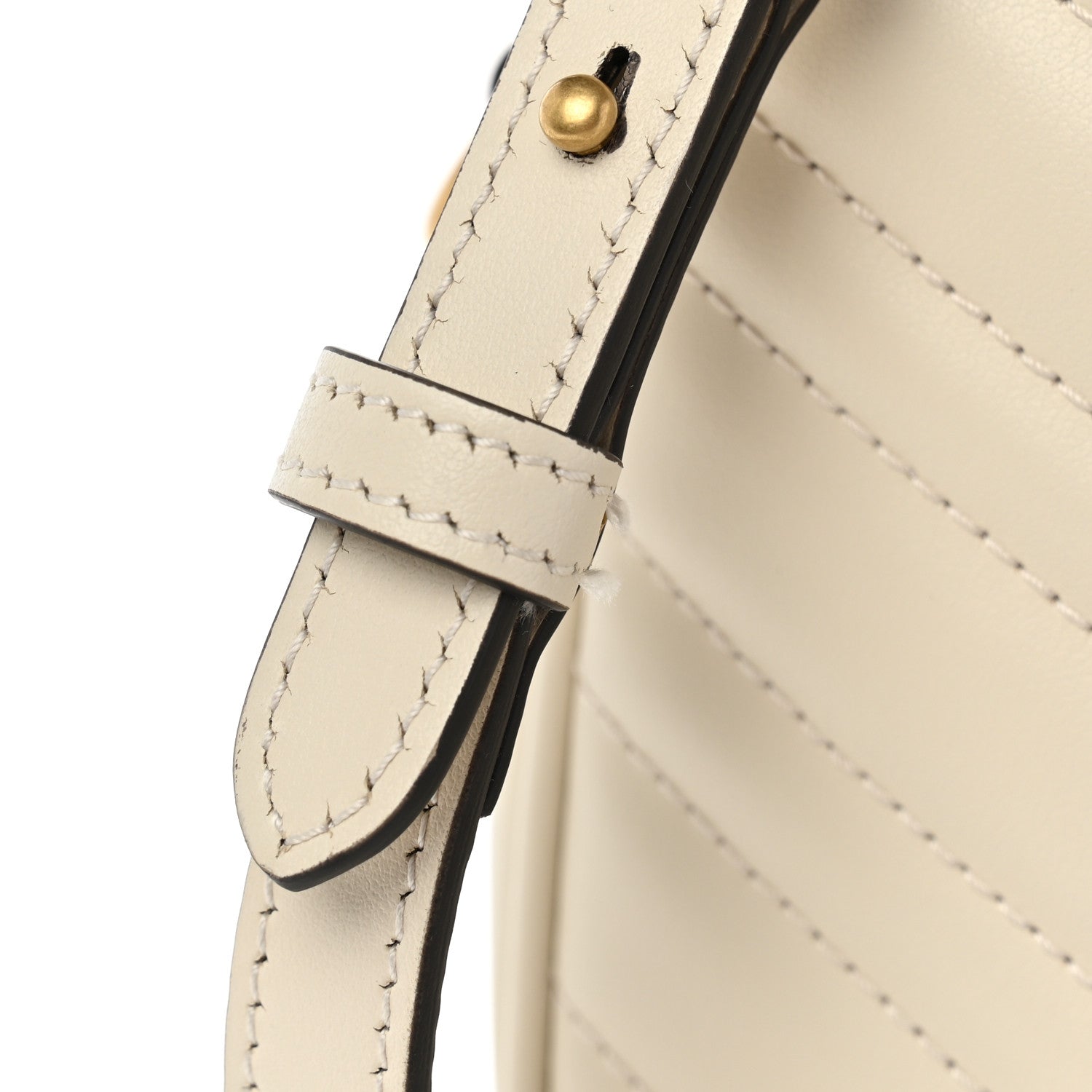 Gucci Calfskin Matelasse Small GG Marmont Chain Shoulder Bag  White 11 of 11
