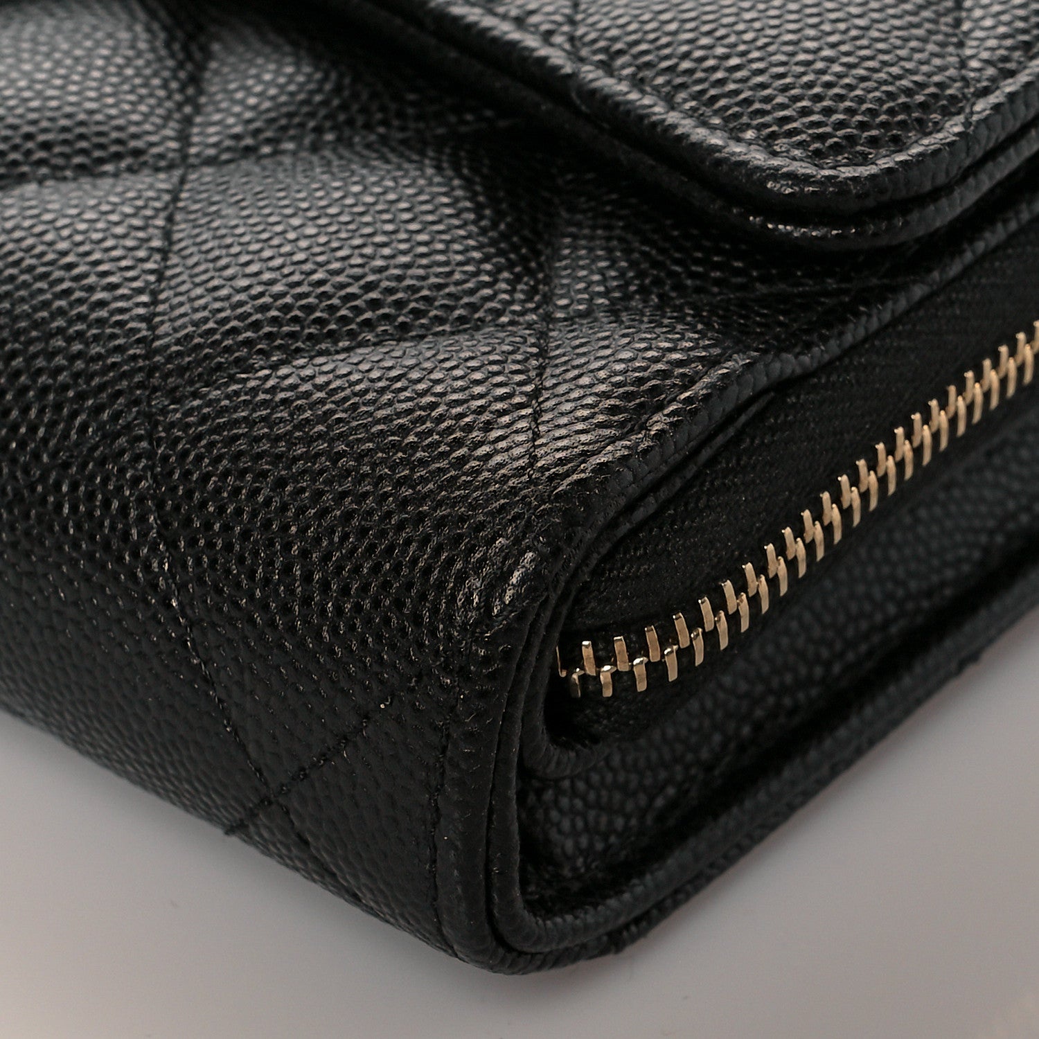 Chanel Caviar Quilted Phone Holder Wallet on Removable Chain Black 11 of 12