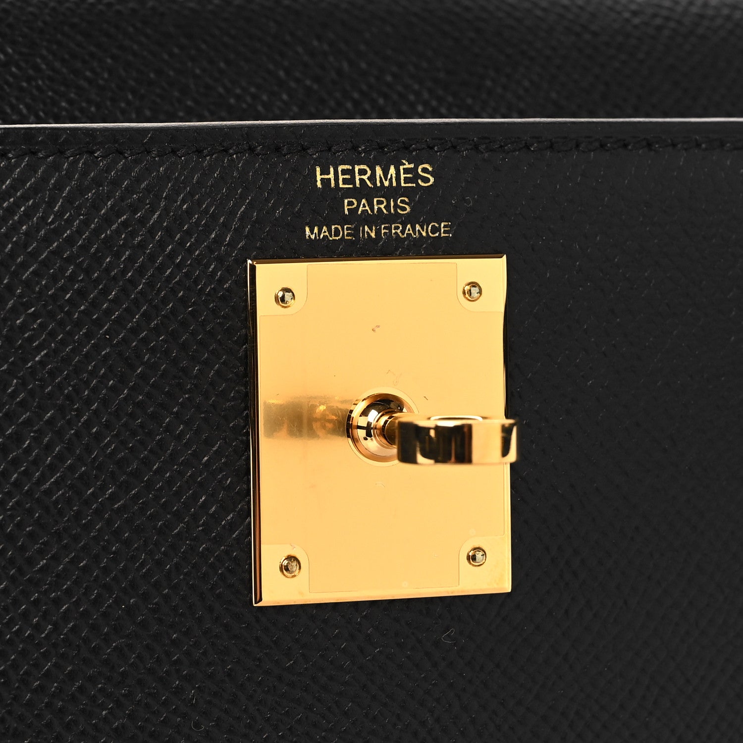 Hermes Epsom Kelly Sellier 28 Black 6 of 10