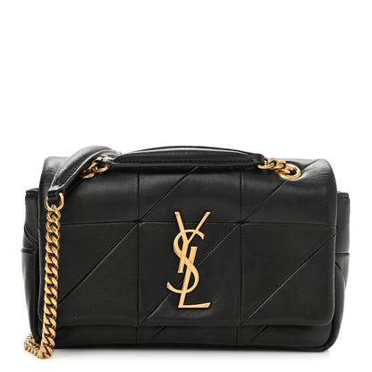 Saint Laurent Lambskin Patchwork Monogram Small Jamie Black 1 of 9