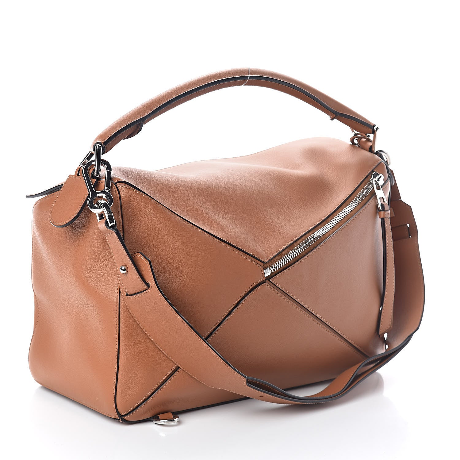 Loewe Calfskin Large Puzzle Bag Tan 4 of 10