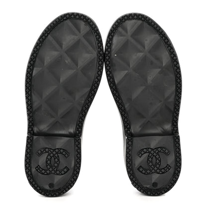 Chanel Caoutchouk CC High Boots 35 Black 5 of 8