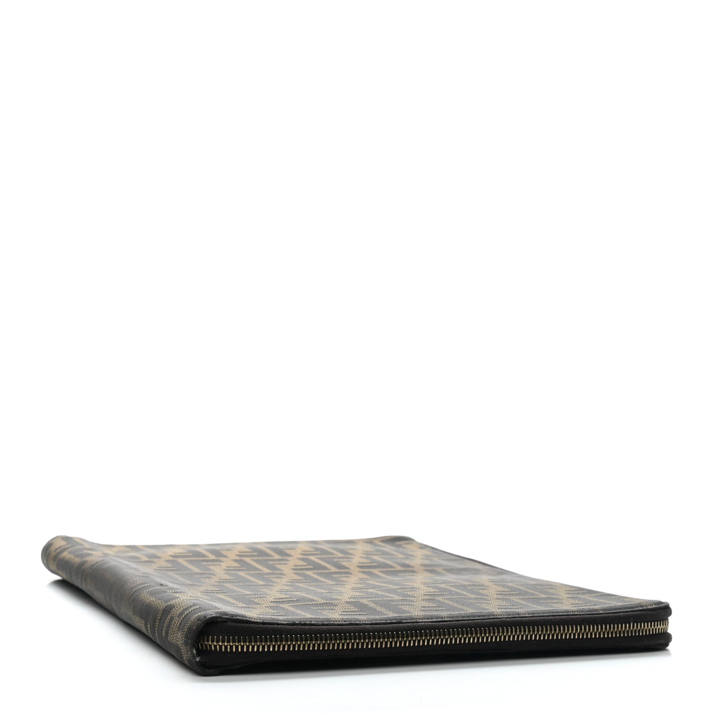 Zucca Zip Around Document Holder Tobacco