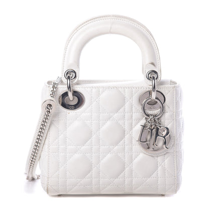 Christian Dior Lambskin Cannage Mini Lady Dior White 1 of 20