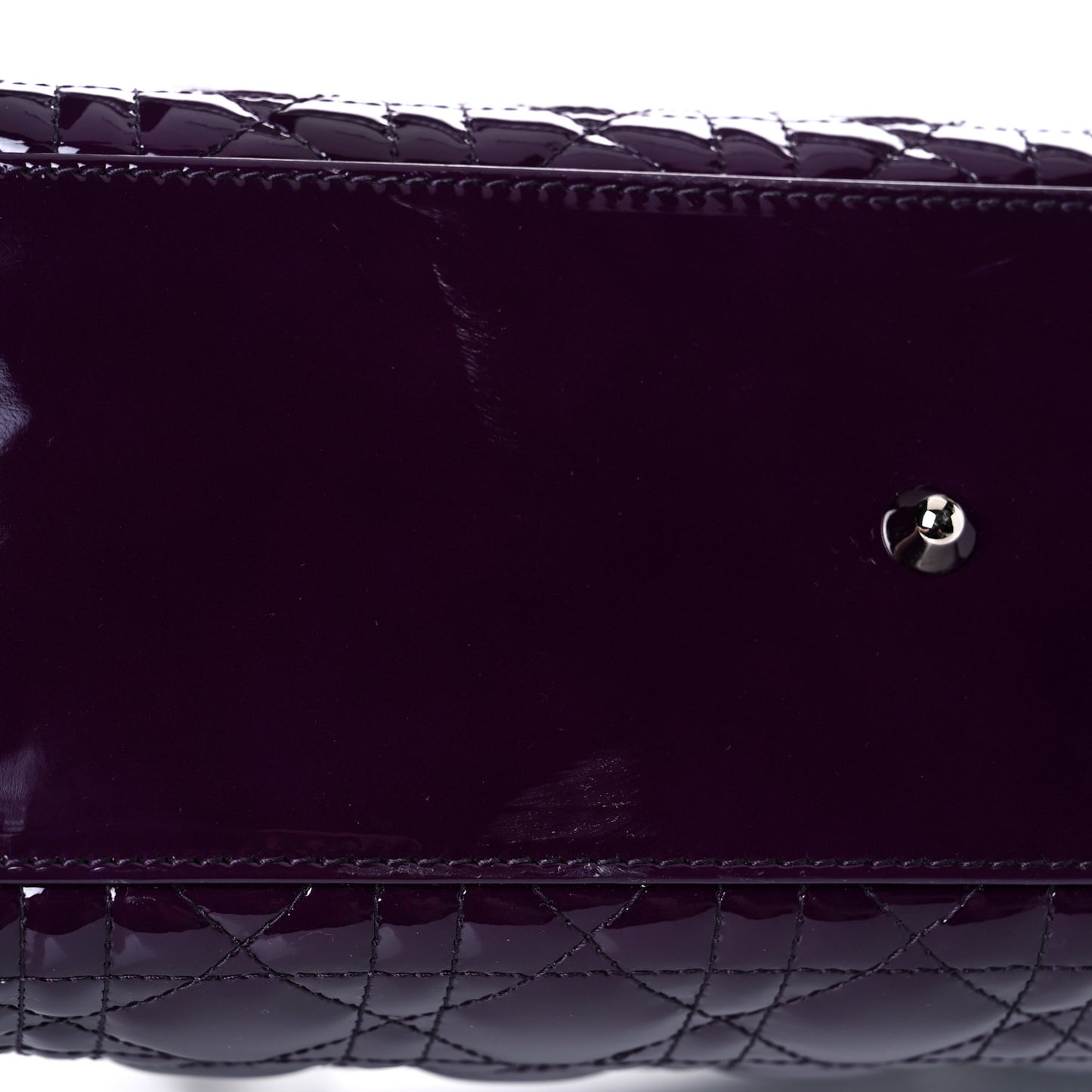 Patent Cannage Large Lady Dior Violet Purple