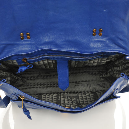 Proenza Schouler Lambskin Large PS1 Satchel Royal Blue 5 of 7