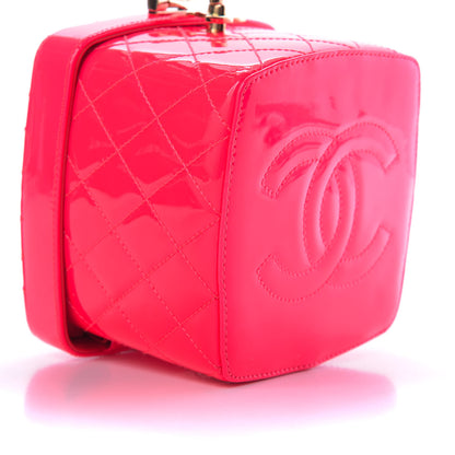 Chanel Patent Calfskin Minaudiere Vanity Case Pink 8 of 10