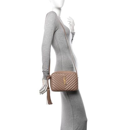 Saint Laurent Calfskin Matelasse Monogram Lou Camera Bag Rosy Sand 2 of 11