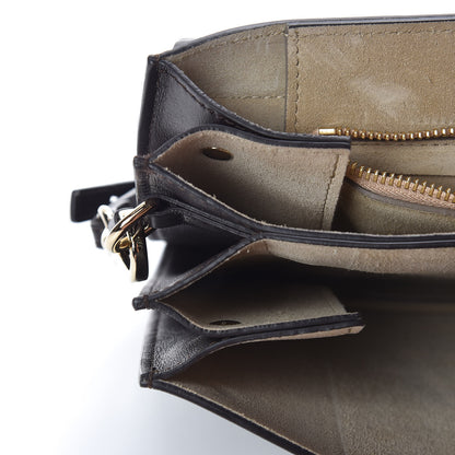 Chloe Calfskin Suede Medium Faye Shoulder Bag Carbon Brown 7 of 14