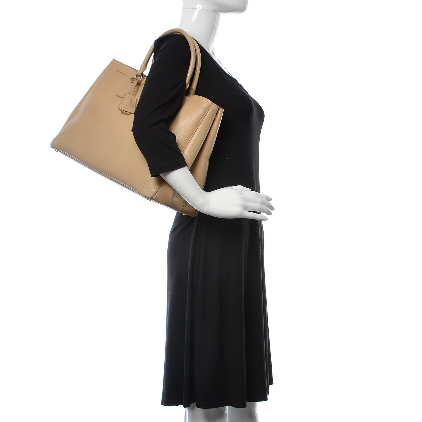 Saffiano Lux Large Tote Sabbia