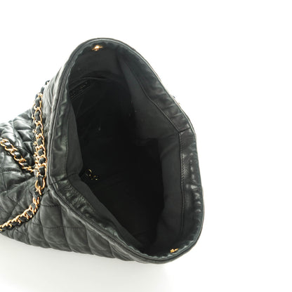 Chanel Calfskin Quilted Large Chain Me Hobo Black 5 of 7