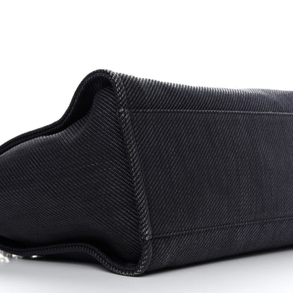 Chanel Mixed Fibers Calfskin Medium Deauville Tote Black 8 of 9