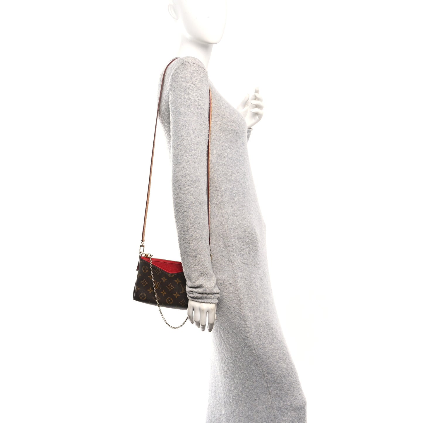 Monogram Pallas Clutch Cherry