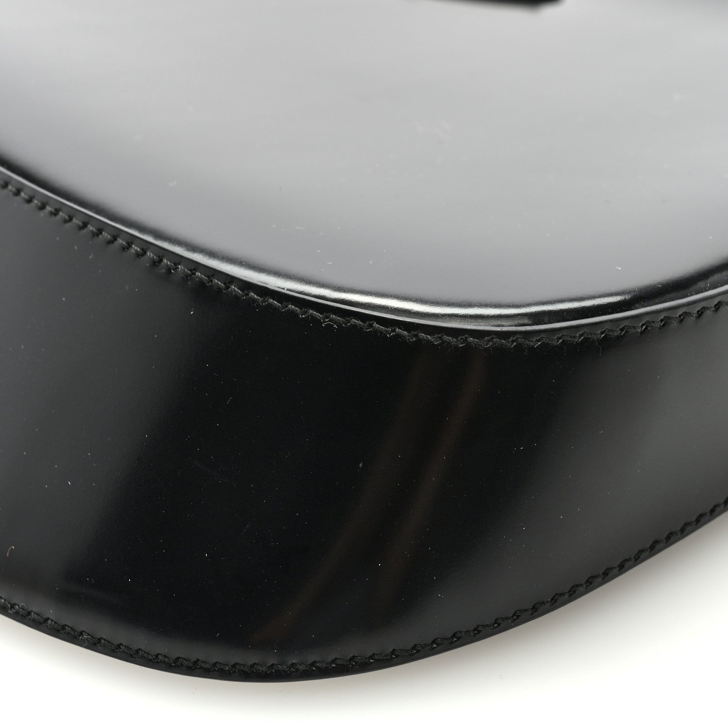 Prada Spazzolato Cleo Shoulder Bag Black 8 of 9