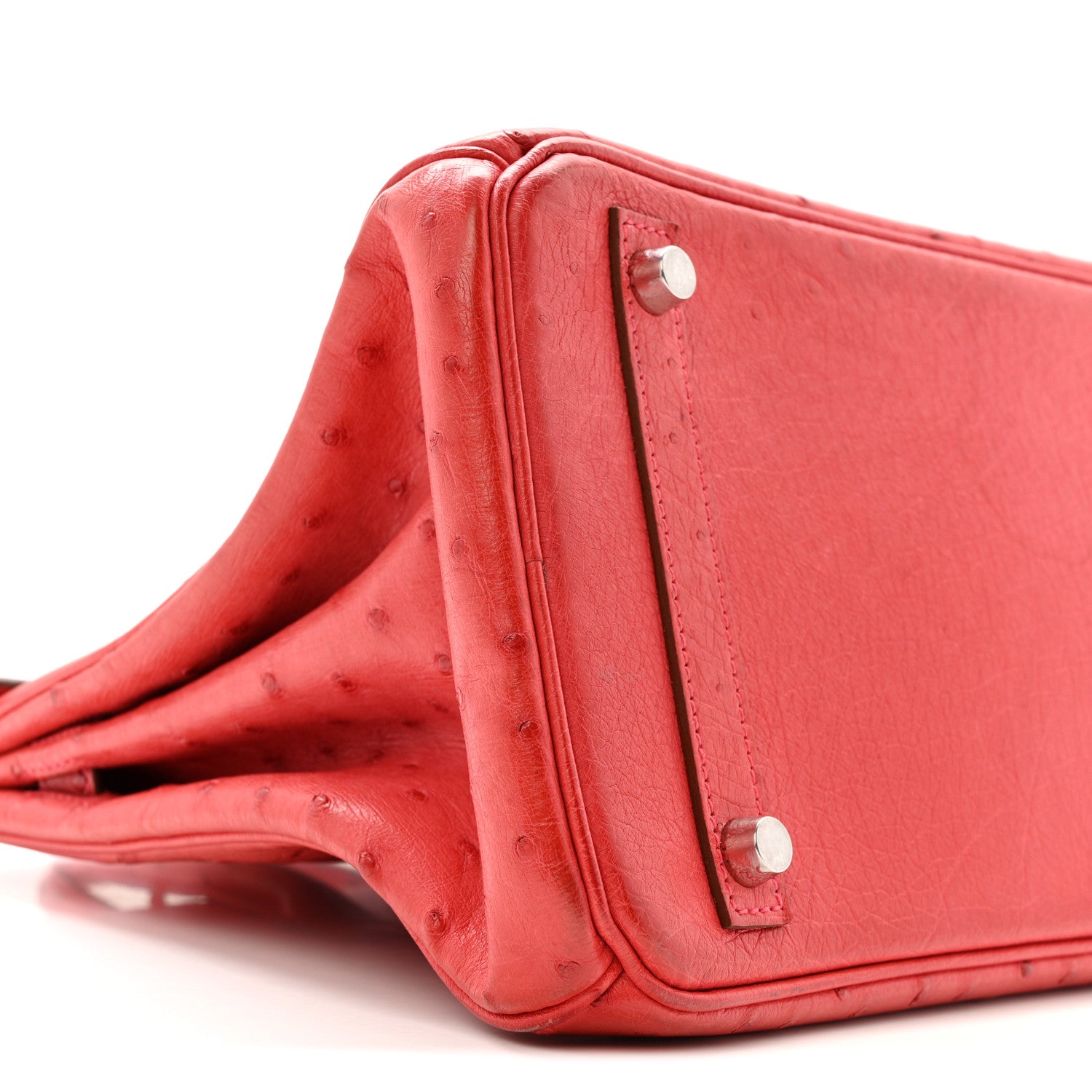 Hermes Ostrich Birkin 30 Rouge Vif 9 of 15