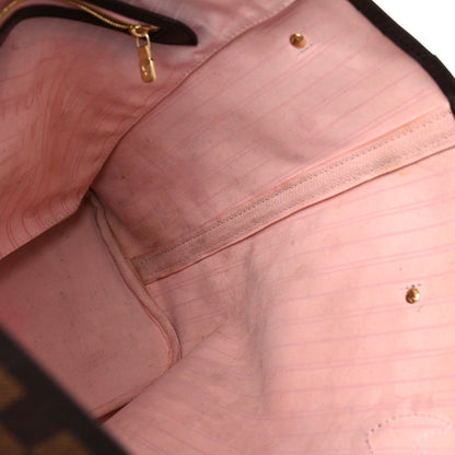 Louis Vuitton Damier Ebene Neo Neverfull MM Rose Ballerine 15 of 24