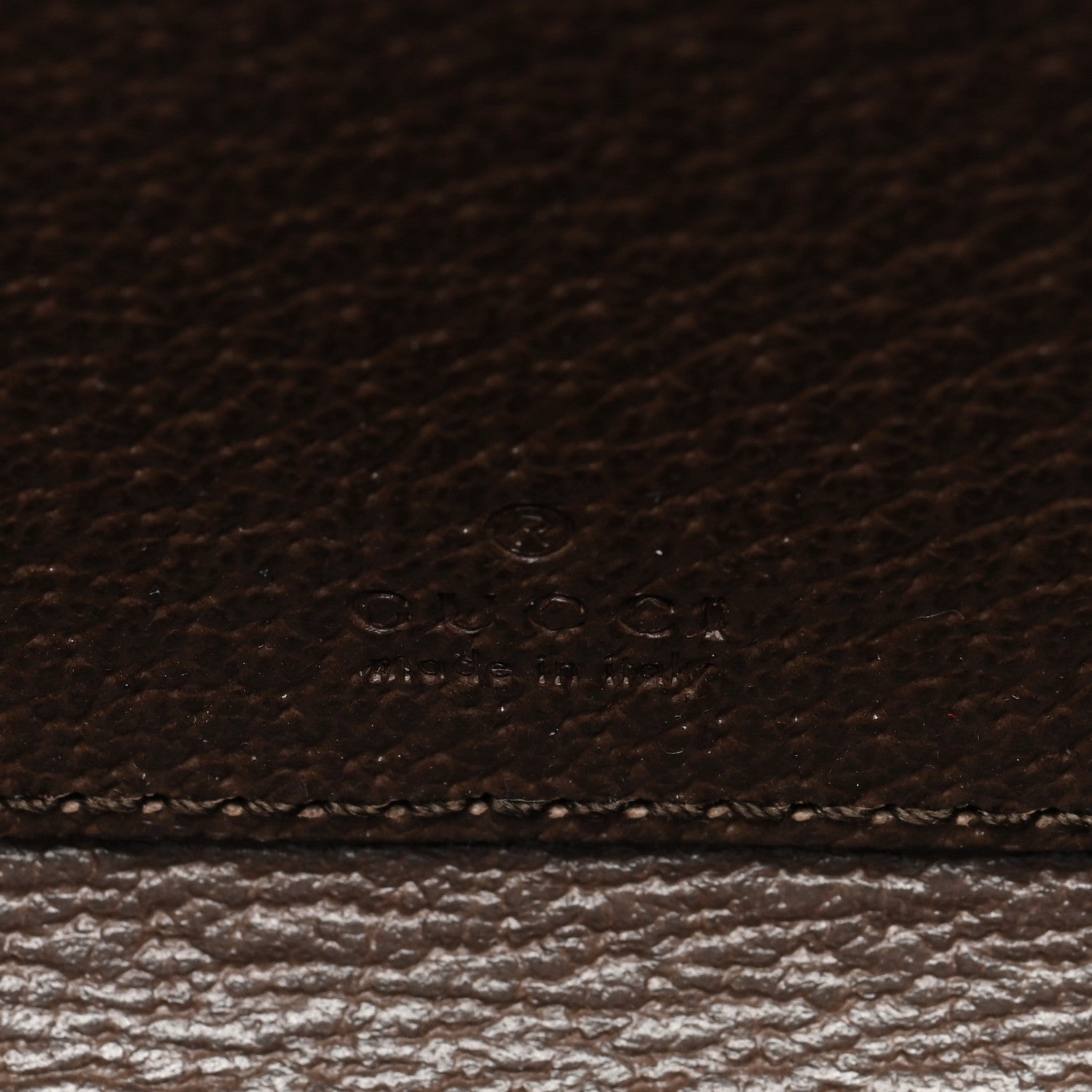 Gucci GG Supreme Monogram Textured Dollar Calfskin Web Ophidia Zip Around Card Case Wallet Beige Ebony New Acero 6 of 6