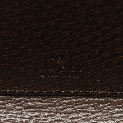 Gucci GG Supreme Monogram Textured Dollar Calfskin Web Ophidia Zip Around Card Case Wallet Beige Ebony New Acero 6 of 6