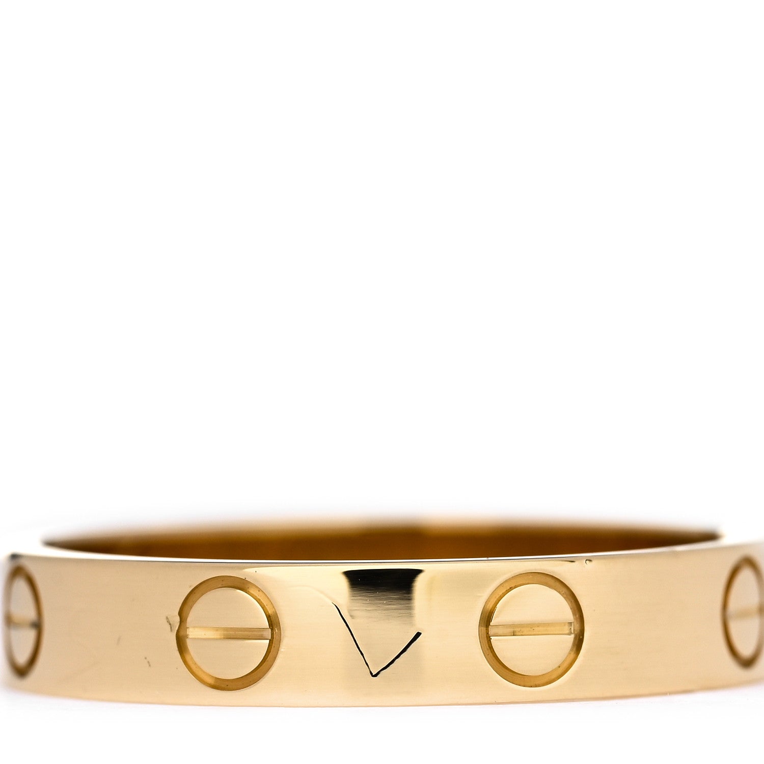 Cartier 18K Yellow Gold 3.5mm LOVE Wedding Band Ring 56 7.75 4 of 6