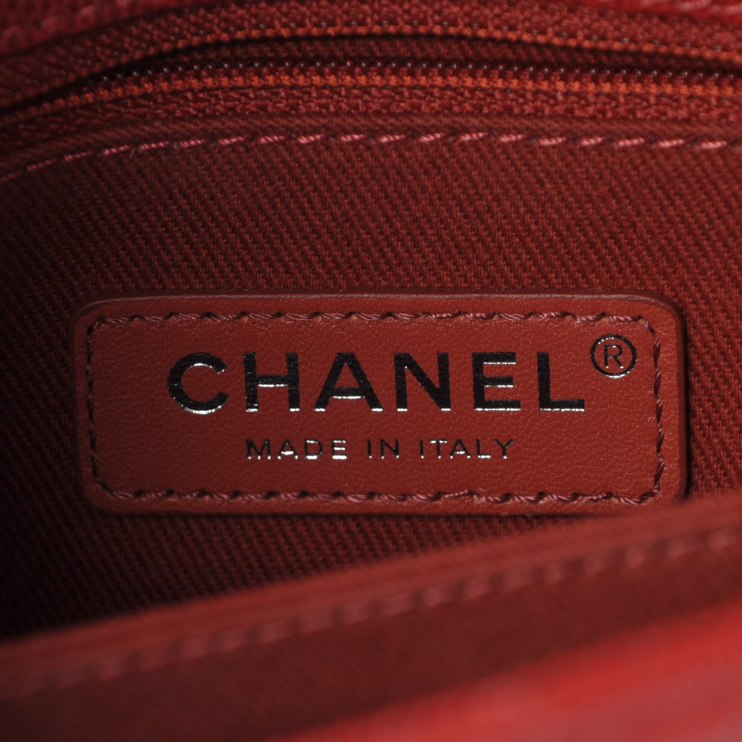 Caviar Quilted Mini Coco Handle Flap Red