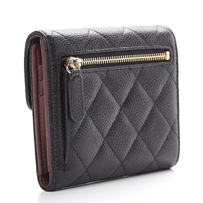 Chanel Caviar Quilted Compact Flap Wallet Black 2 of 10
