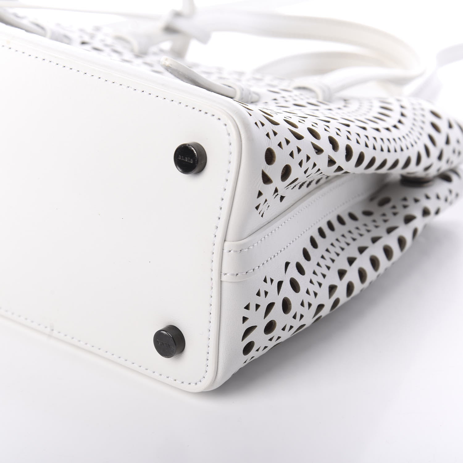 Alaia Calfskin Vienne Mina 20 Bag White 9 of 11