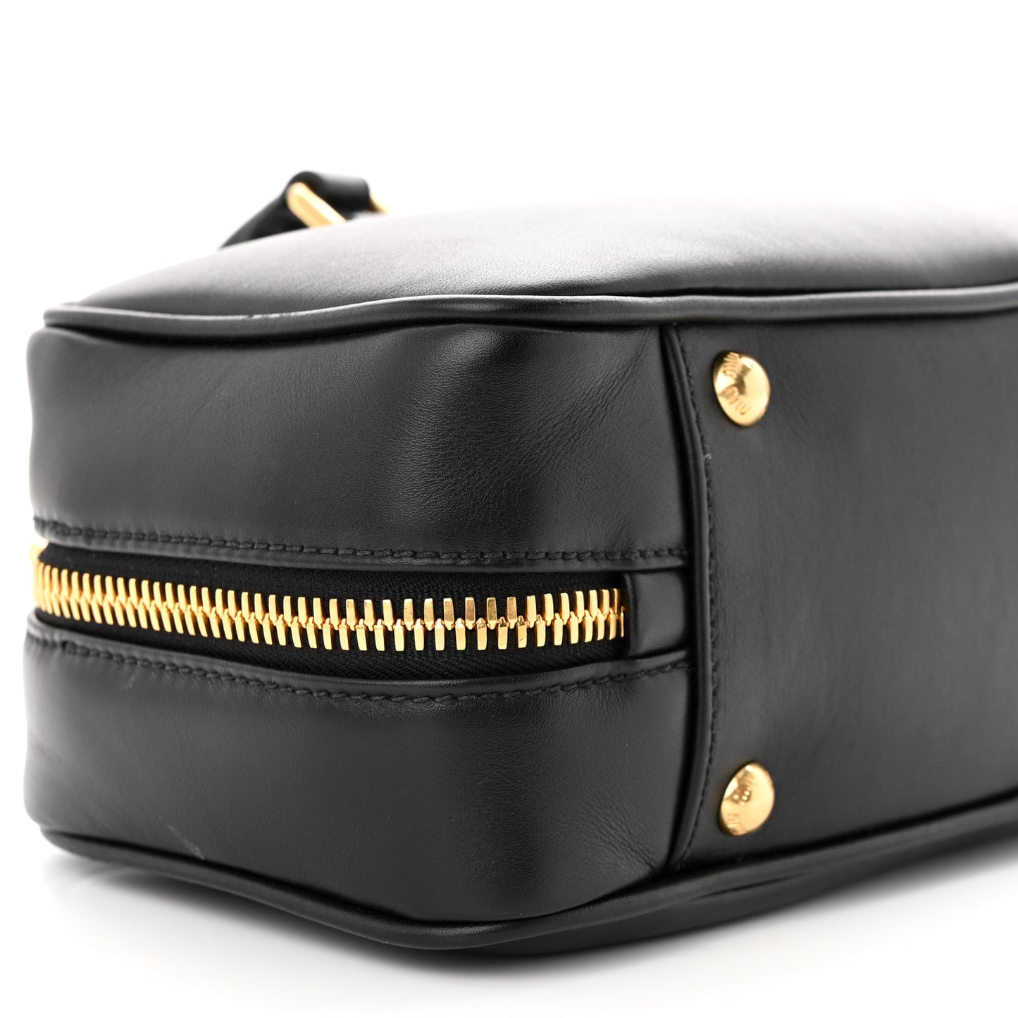 Calfskin Arcadie Top Handle Bag Black
