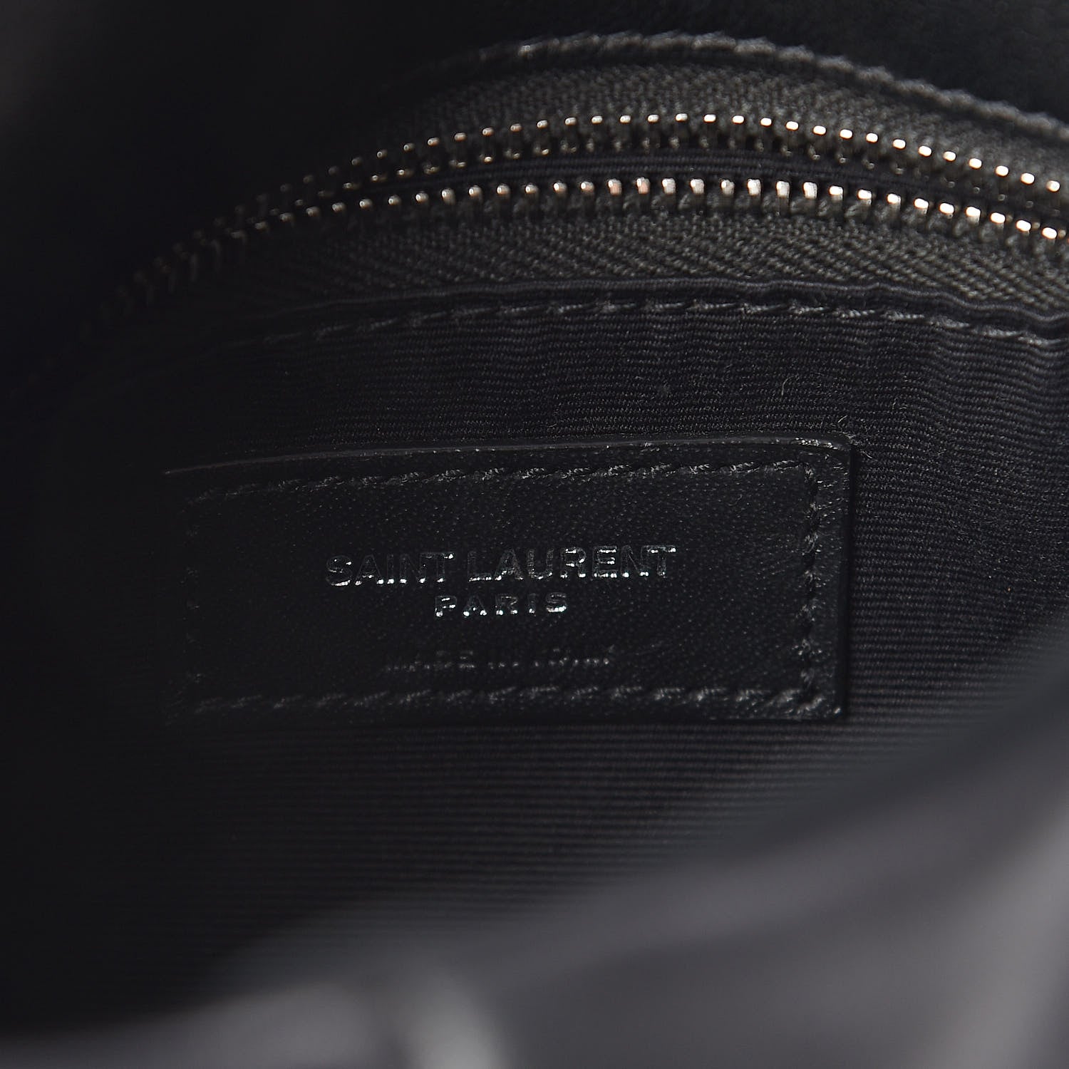 Saint Laurent Lambskin Quilted Small Loulou Puffer Monogram Chain Satchel Black 6 of 9