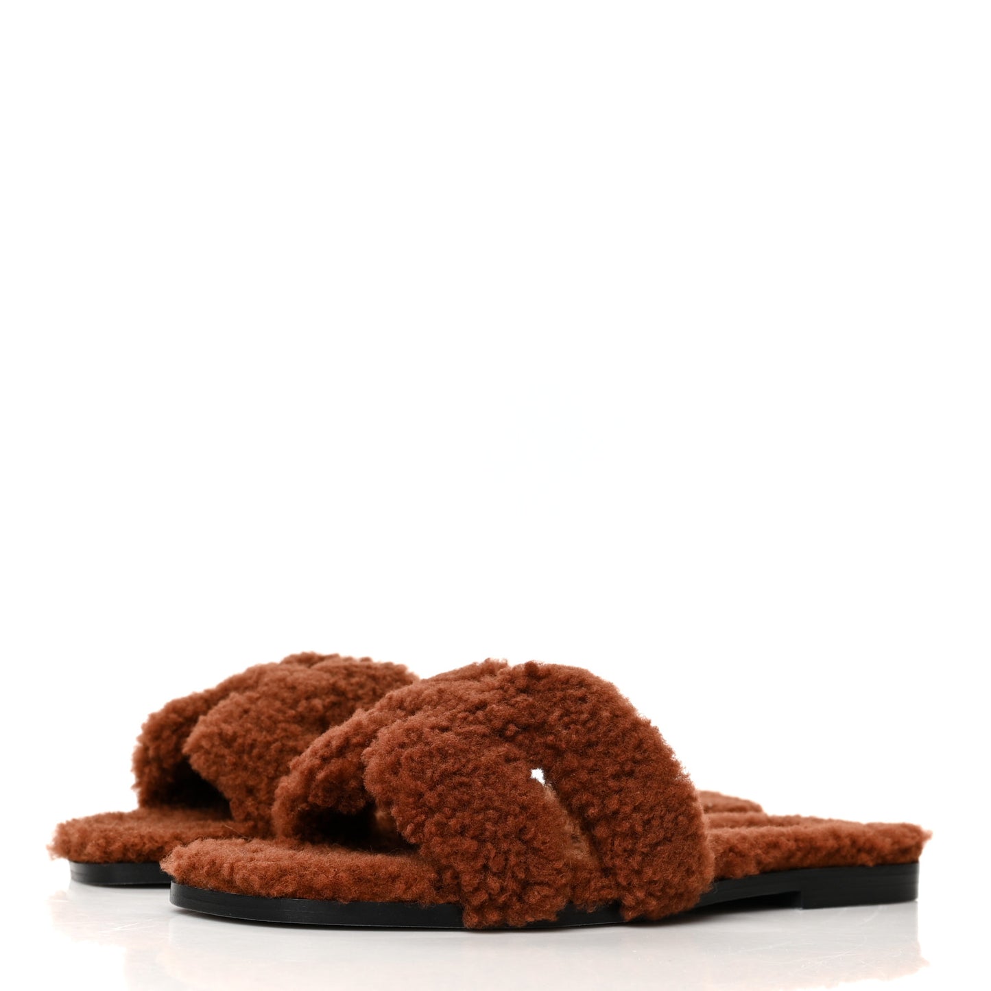 Woolskin Oran Sandals 38 Cognac