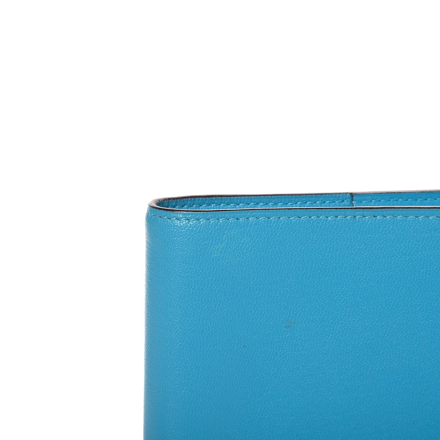 Hermes Lambskin Globe Trotter Agenda Cover Turquoise 8 of 8