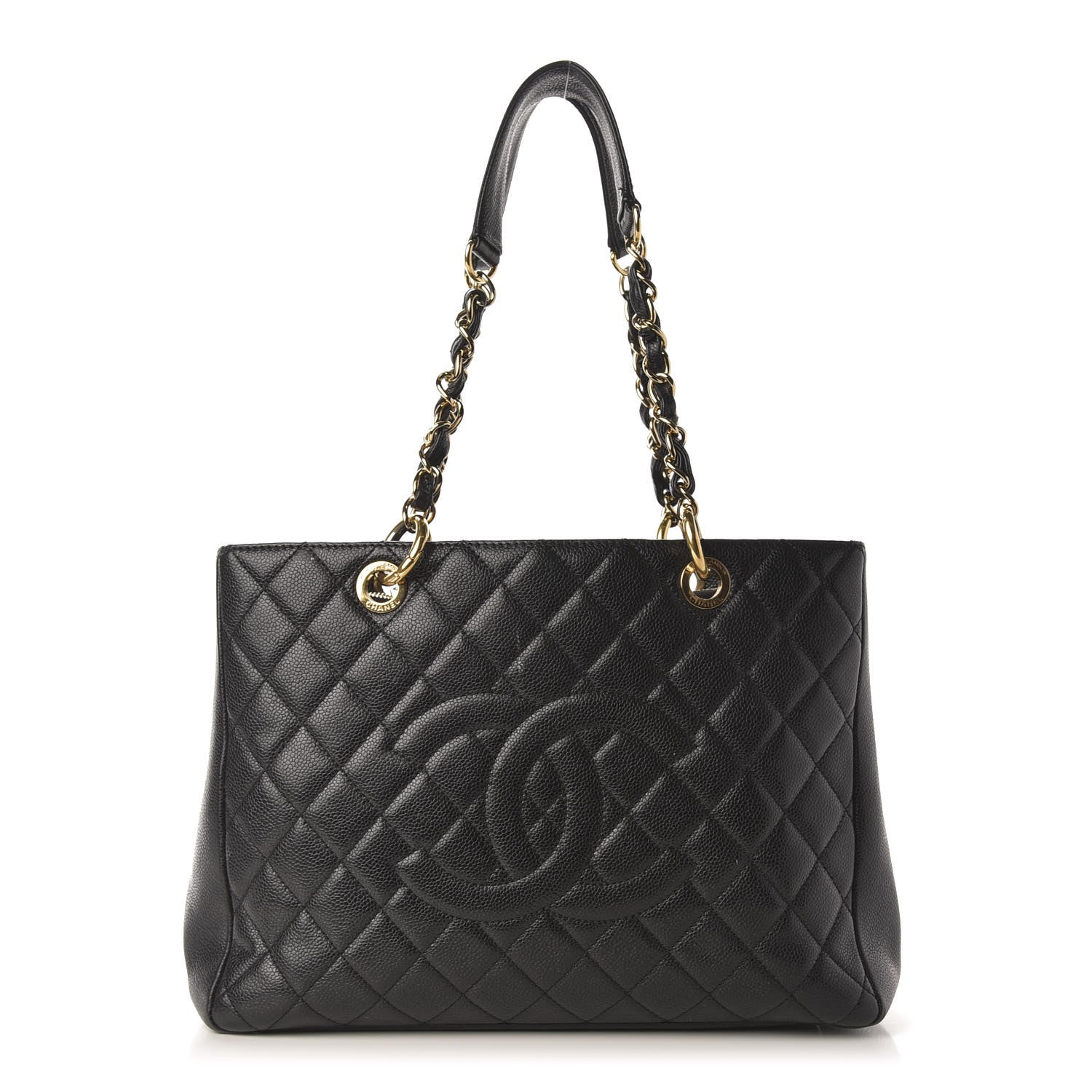 Chanel Caviar Quilted Grand Shopping Tote GST Black 1 of 13