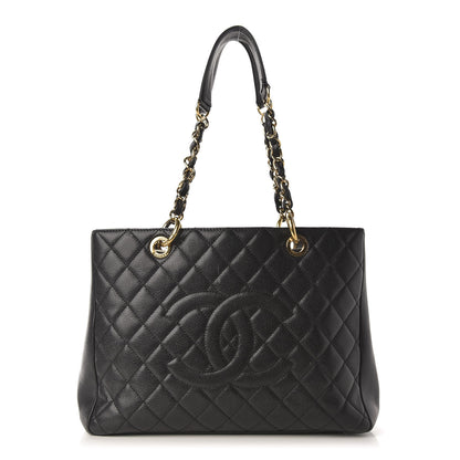 Chanel Caviar Quilted Grand Shopping Tote GST Black 1 of 13